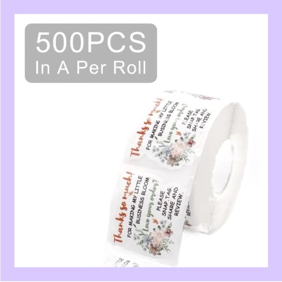 🆕THANKS SO MUCH! FOR MAKING MY LITTLE BUSINESS BLOOM. GET MORE REVIEWS! 1 ROLL - Picture 3 of 12